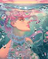 Half body + Complex Background